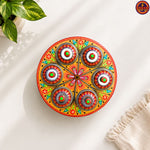 Yellow Round Masala Tray