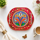 Magenta Corn Wooden Tray