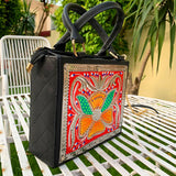 Red Cross Stitch Handbag