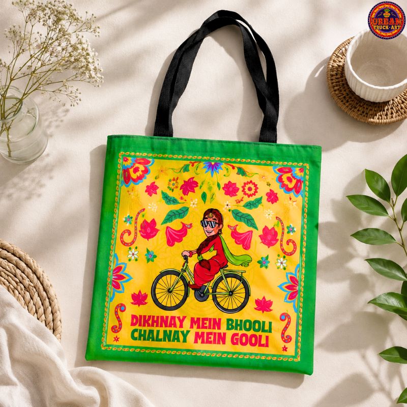 Dikhnay Mein Bhooli Chalnay Mein Goli Truck Art Tote Bag