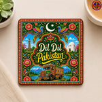 Dil Dil Pakistan Truck Art Coaster
