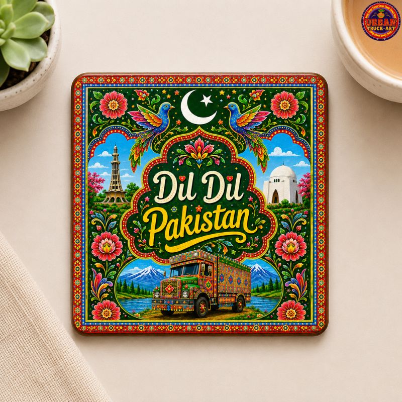 Dil Dil Pakistan Truck Art Coaster
