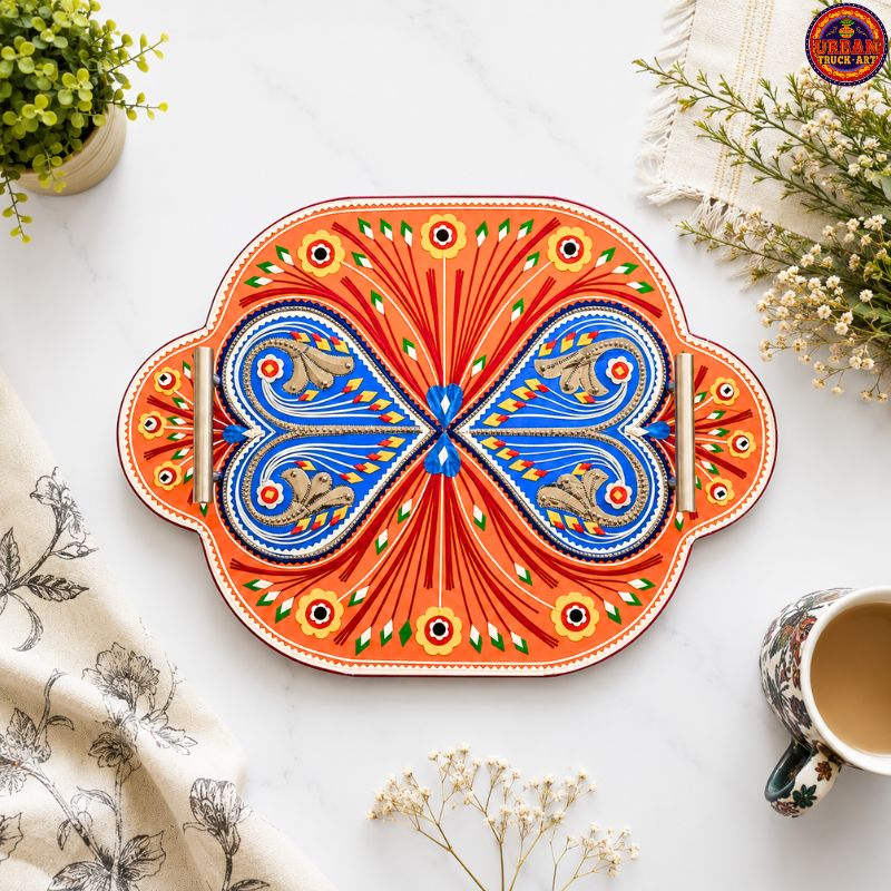 Double Heart Vanity Tray