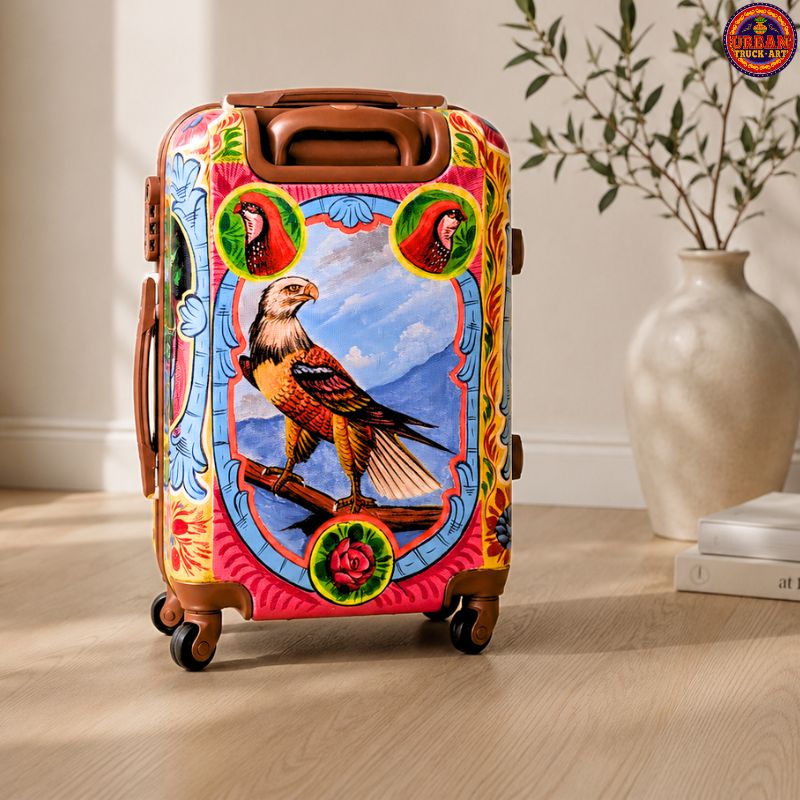 Eagle Hand Painted Suitcase