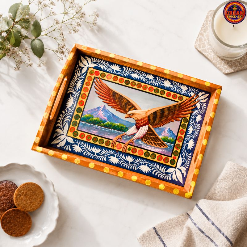 Eagle Hand Painted Tray