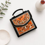 Electric Orange Truck Art Ethinic Handbag