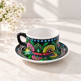 Euphoria Black Hand Painted Cup
