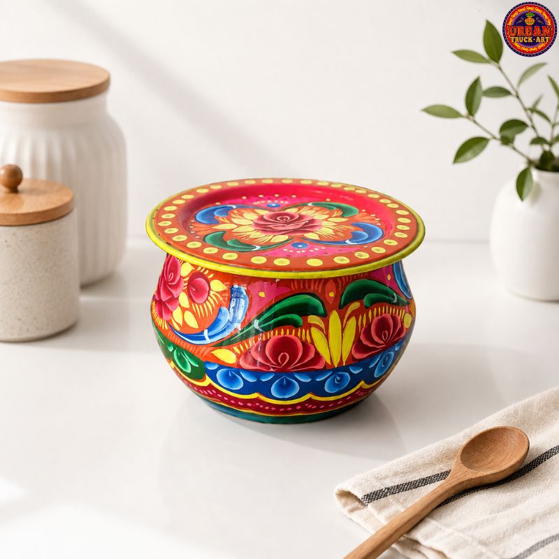 Fire Hand Painted Handi