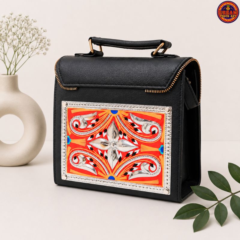Flower Truck Art Handbag