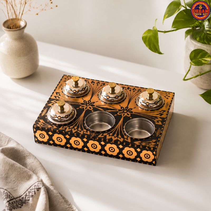 Black and Gold Royal Masala Box