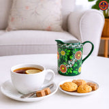 Green Mandala Milk & Sugar Pot