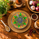 Green  Round Spice Box
