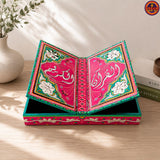 Green Royal Quran Box With Rehal