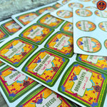 Green Spice Label Stickers