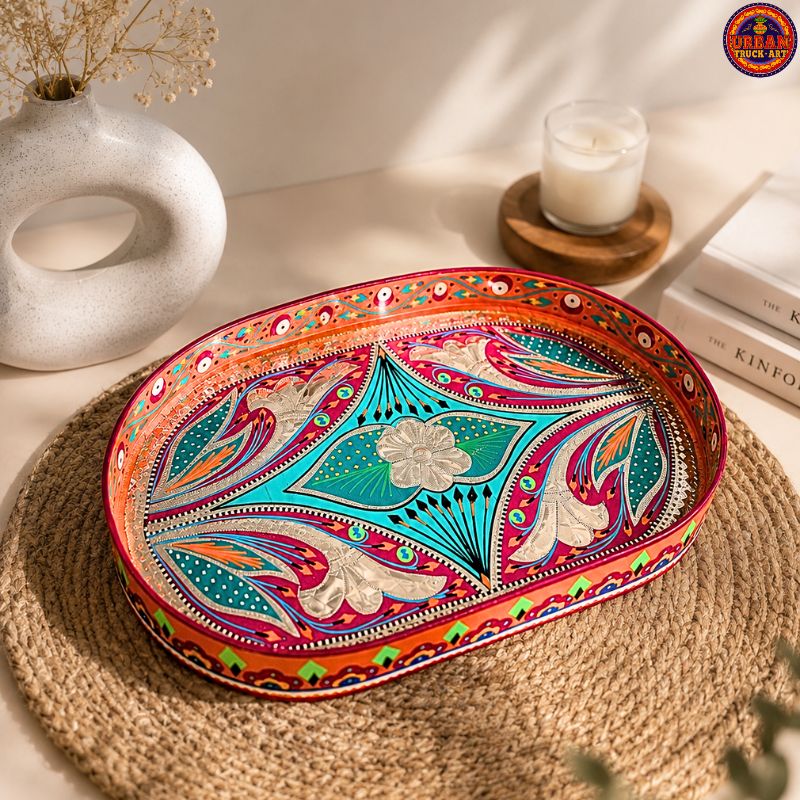 Green Diamond Serving Tray