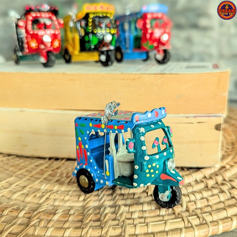 Green & Blue Mini Rickshaw