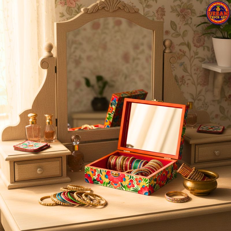 Multi Flower Personalized Jewelry Box