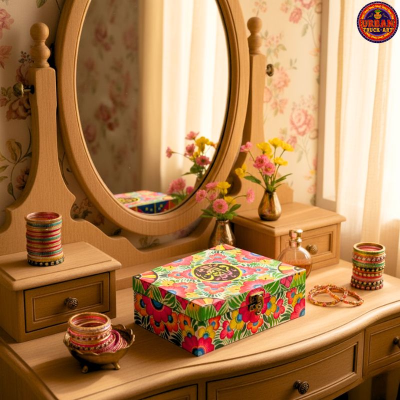 Multi Flower Personalized Jewelry Box