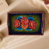 Flower Hand Painted Truck Art Tray