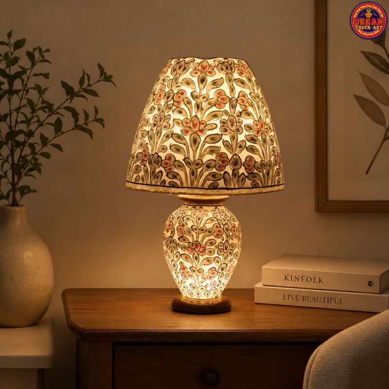 Kandy Hand Painted Side Table Lamp