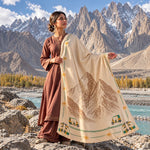 Truck Art White Winter Shawl