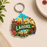 Lahore Acrylic Truck Art Keychain