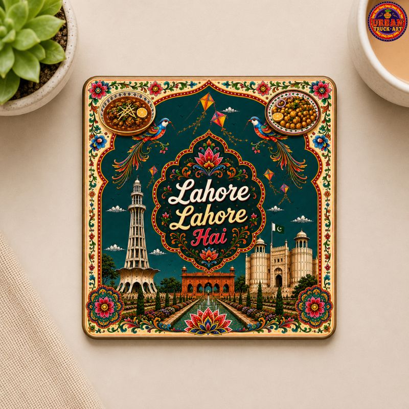 Lahore Lahore Hai Truck Art Coaster