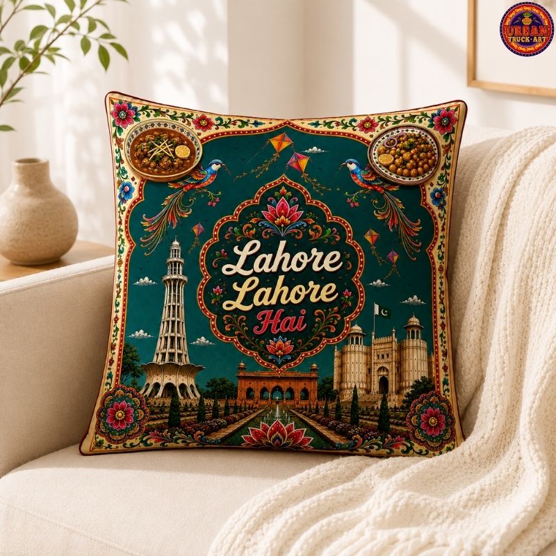 Lahore Lahore Hai Truck Art Cushion Cover