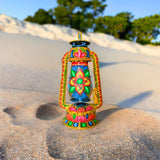 Truckart lantern, Truck Art Accessories, hand-painted, Pakistani Art, Home Décor, Lalten