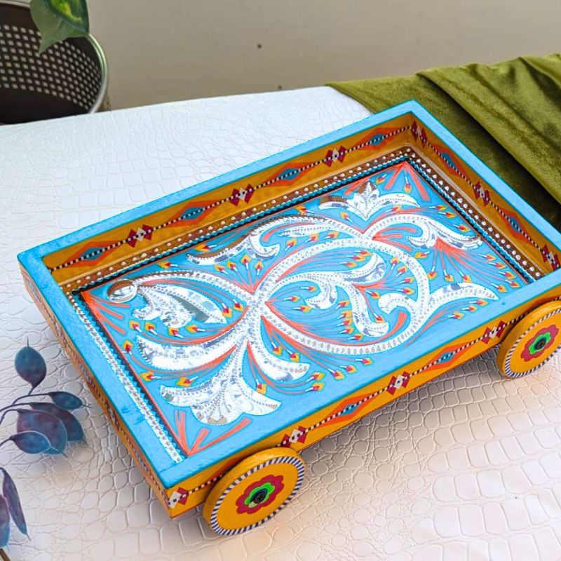 Light Blue Mini Tray On Wheels – Urban Truck Art