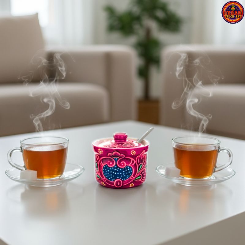 Pink Milk & Sugar Pot