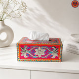 Majestic Red Tissue Box Cover