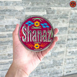 Maroon Personalised Name Coaster