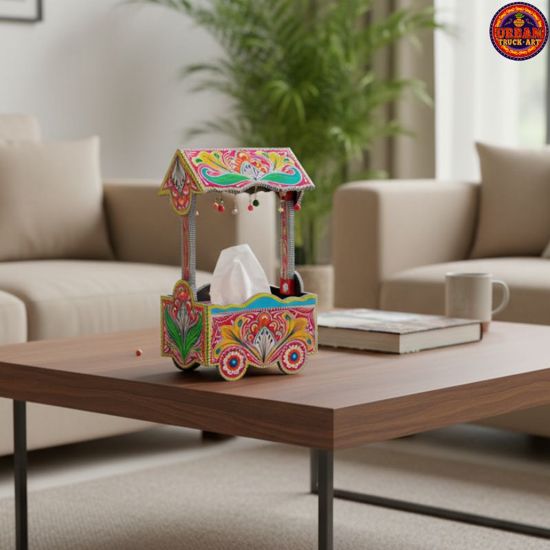 Maroon Tissue Cart