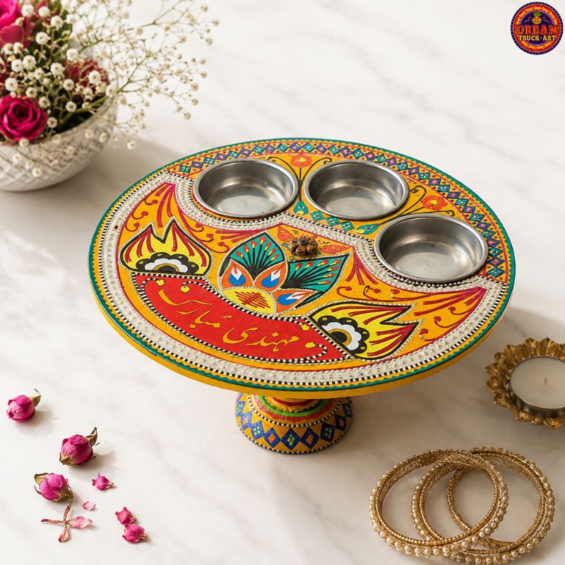 Mehndi Serving Tray