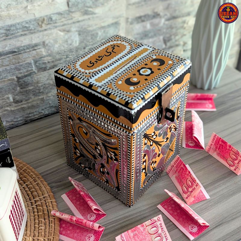 Black & Gold Money Box