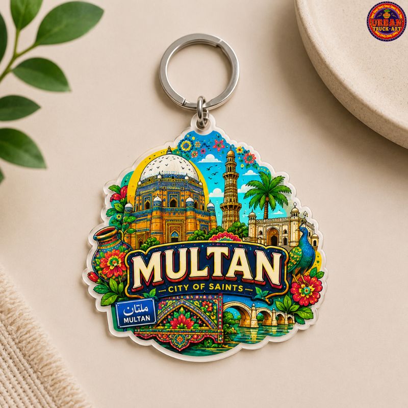 Multan Printed Acrylic Keychain
