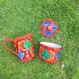 Orange Flower Milk & Sugar Pot