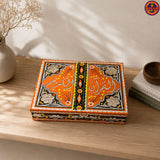 Orange Quran Box With Rehal