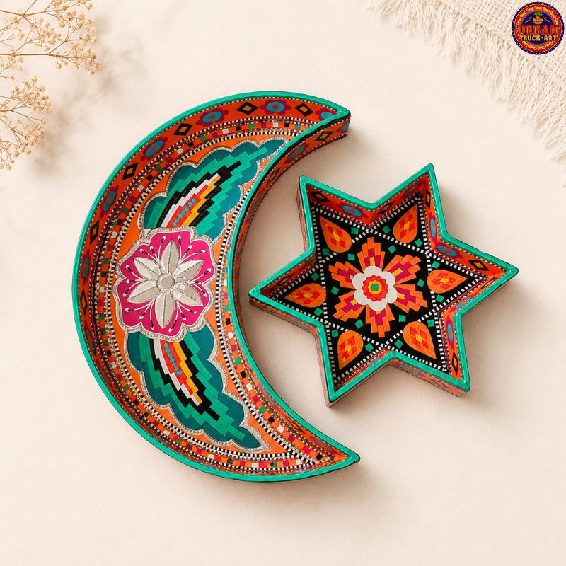 Orange Star and Moon Tray