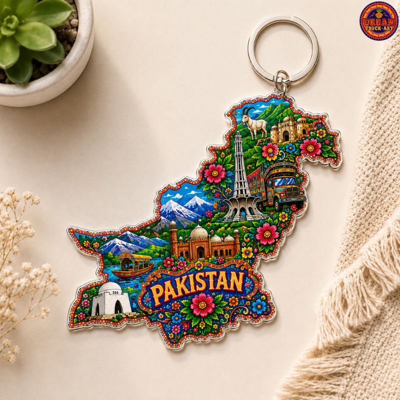 Pakistan Truck Art Keychain
