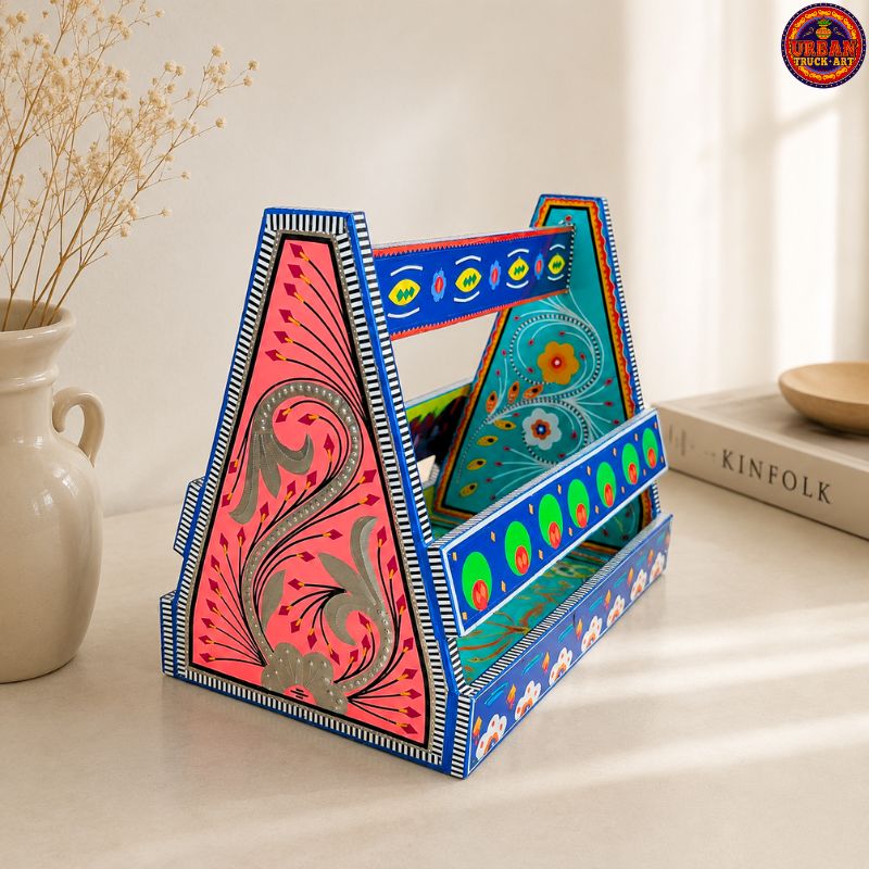 Pakistani Truck Art Blue Caddy