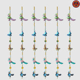 Multi Peacock Hanging