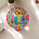 Chamakpatti Peacock Round Coffee Table
