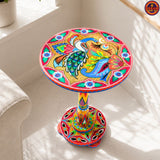 Chamakpatti Peacock Round Coffee Table