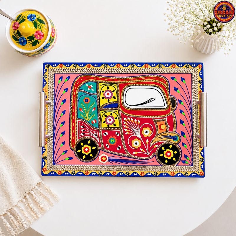 Pink Rickshaw Tray
