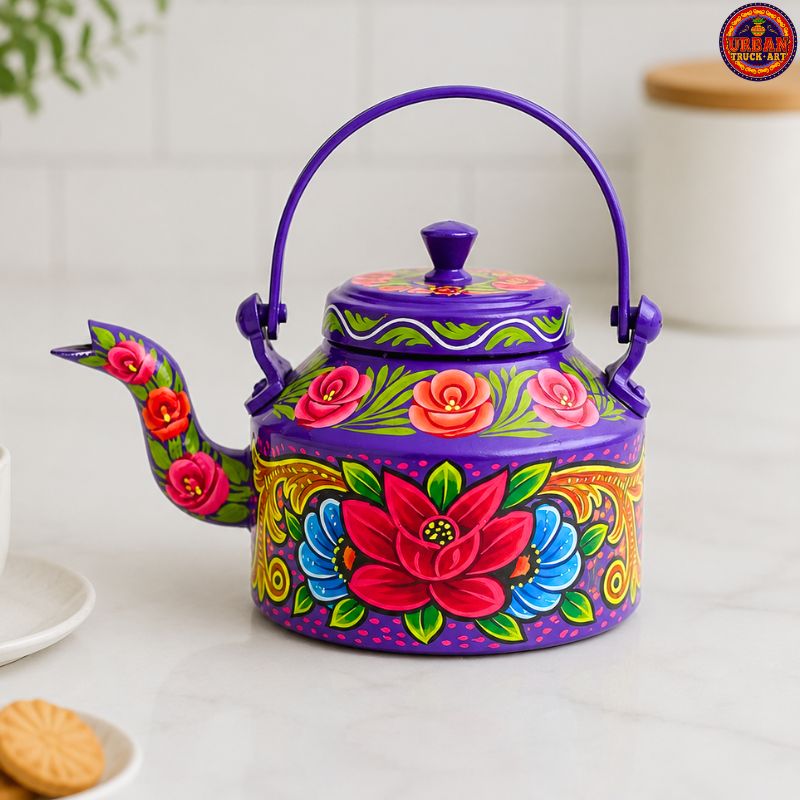 Purple Flower Teapot