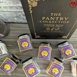 400ml glass jars with Purple Spice Jars Label