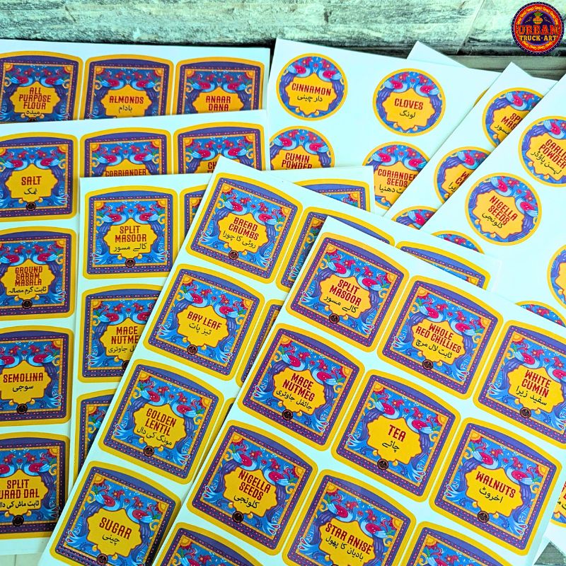 Purple Spice Label Stickers