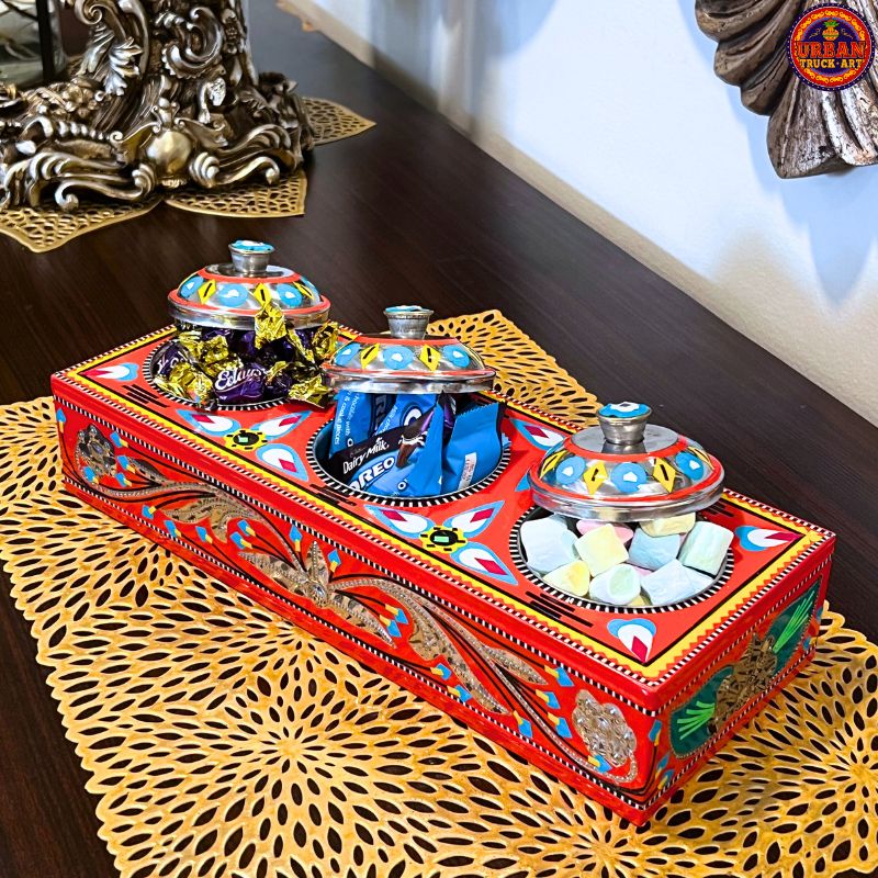 Hand painted Nimco Box, Sweet Box, Truck Art